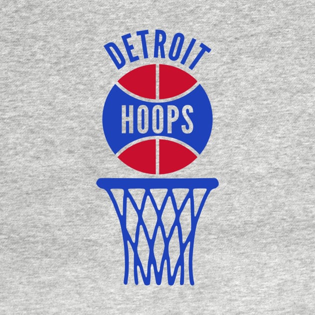 Retro Detroit Red and Blue Logo by Double-Double Designs